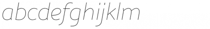 Nubian Thin Italic Font LOWERCASE