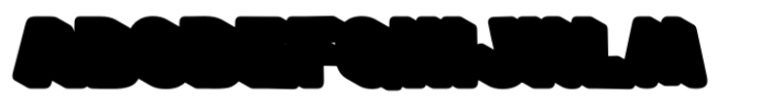 Nuble Retro Extrude Font UPPERCASE