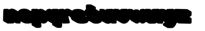 Nuble Retro Extrude Font LOWERCASE