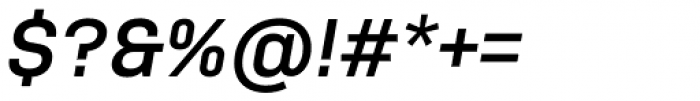 Nudista SemiBold Italic Font OTHER CHARS