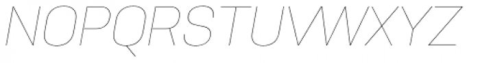 Nudista Thin Italic Font UPPERCASE