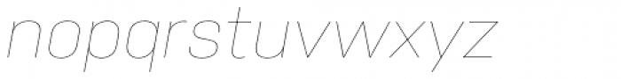Nudista Thin Italic Font LOWERCASE