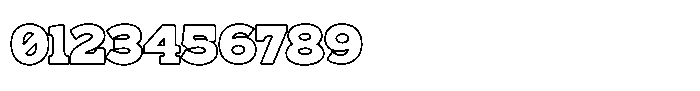 Nuega Outline Font OTHER CHARS