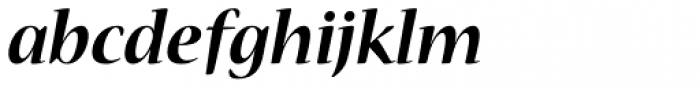 Nueva Std Bold Italic Font LOWERCASE