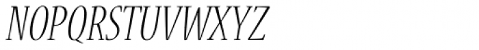 Nueva Std Cond Light Italic Font UPPERCASE