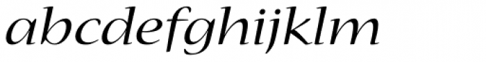 Nueva Std Ext Italic Font LOWERCASE