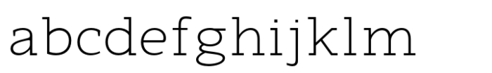 Nuga Extra Light Font LOWERCASE