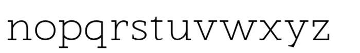 Nuga Extra Light Font LOWERCASE