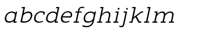 Nuga Light Italic Font LOWERCASE