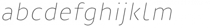 Nula Thin Italic Font LOWERCASE