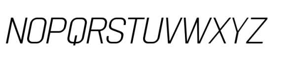 Nulato Hairline Italic Font UPPERCASE