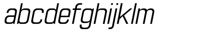 Nulato Thin Italic Font LOWERCASE