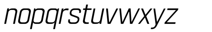 Nulato Thin Italic Font LOWERCASE