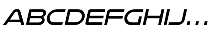 Nulshock Light Italic Font UPPERCASE