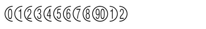 Number Icons MF Regular FONT