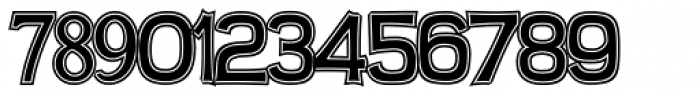 Numbers3 Lined Font LOWERCASE