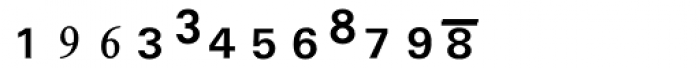Numerics P09 Font LOWERCASE