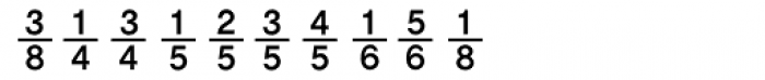 Numerics P11 Font OTHER CHARS