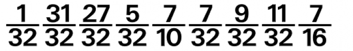 Numerics P11 Font LOWERCASE
