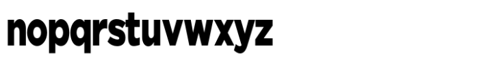 Nunito Flex Black Condensed Font LOWERCASE