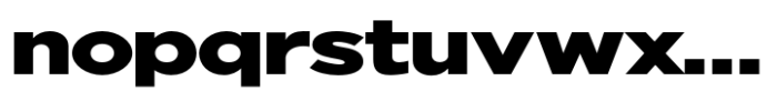 Nunito Flex Black Expanded Font LOWERCASE