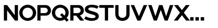 Nunito Flex Bold Font UPPERCASE