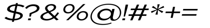 Nunito Flex Expanded Slanted Font OTHER CHARS