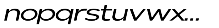 Nunito Flex Expanded Slanted Font LOWERCASE