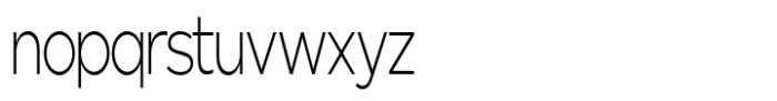 Nunito Flex Extra Light Condensed Font LOWERCASE