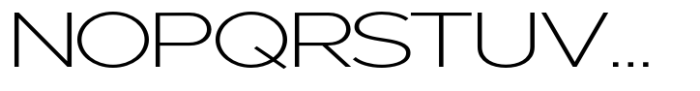 Nunito Flex Extra Light Expanded Font UPPERCASE