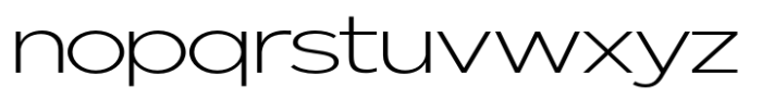 Nunito Flex Extra Light Expanded Font LOWERCASE