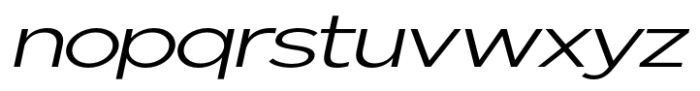 Nunito Flex Light Expanded Slanted Font LOWERCASE