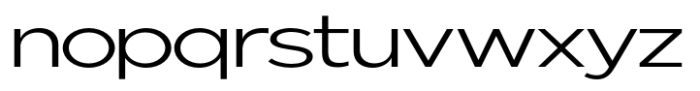 Nunito Flex Light Expanded Font LOWERCASE