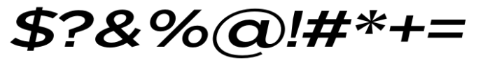 Nunito Flex Semi Bold Expanded Slanted Font OTHER CHARS