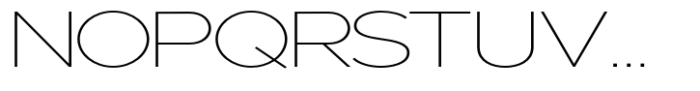Nunito Flex Thin Expanded Font UPPERCASE