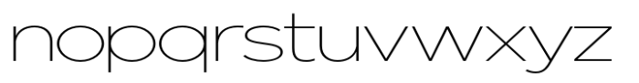 Nunito Flex Thin Expanded Font LOWERCASE