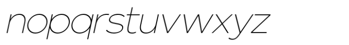 Nunito Flex Thin Slanted Font LOWERCASE