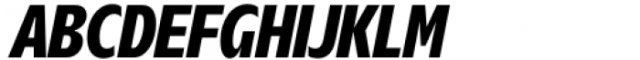 Nuno Condensed Bold Italic Font UPPERCASE