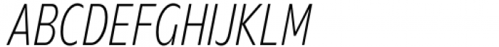 Nuno Condensed ExtraLight Italic Font UPPERCASE