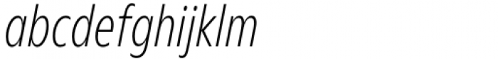 Nuno Condensed ExtraLight Italic Font LOWERCASE