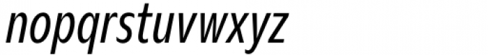 Nuno Condensed Italic Font LOWERCASE