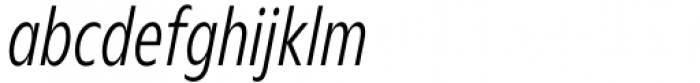 Nuno Condensed Light Italic Font LOWERCASE