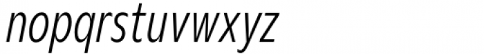 Nuno Condensed Light Italic Font LOWERCASE