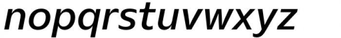Nuno Extended Medium Italic Font LOWERCASE