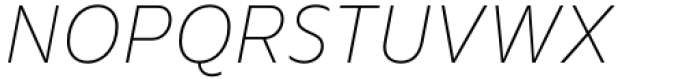 Nuno Extended Thin Italic Font UPPERCASE