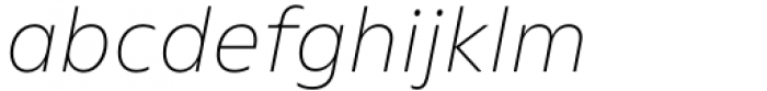Nuno Extended Thin Italic Font LOWERCASE