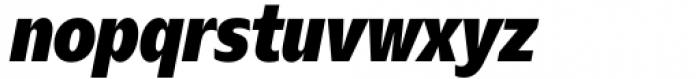 Nuno Narrow Black Italic Font LOWERCASE