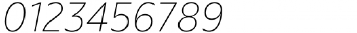 Nuno Thin Italic Font OTHER CHARS