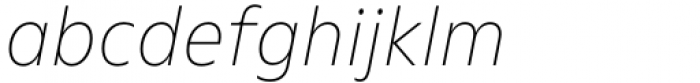 Nuno Thin Italic Font LOWERCASE