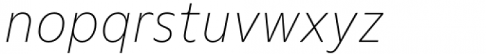 Nuno Thin Italic Font LOWERCASE